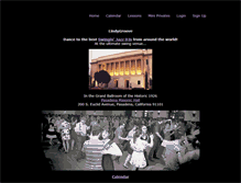 Tablet Screenshot of lindygroove.com
